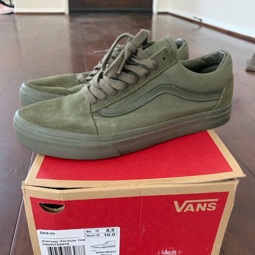 OLIVE GREEN VANS